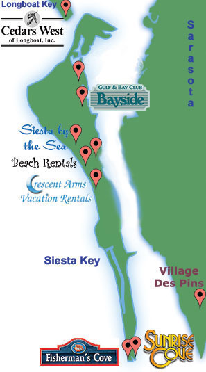 Siesta Keys Map